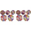 10 PC All'Ingrosso Indiano Lustrini Elefante Ricamo Ombrello Parasole Sole