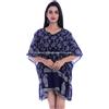 Fatto a mano Anokhi Cotone Indiano Kimono Kaftano Donna Corto Vestaglia Premaman Abito Stampa