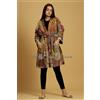 Fatto a mano Indiano Patchwork Kantha Giacca, Morbida Seta Cotone Accappatoio Kimono