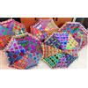5 PC All'Ingrosso Stilista Indiano Patchwork Ricamato Ombrello Sole Parasole