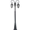 G. DEL RE Lampioncino da Giardino Esterno Lampione 220 cm 2 Luci Nero G. DEL RE Milano