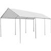 GDLC Gazebo Con Struttura Acciaio E Tenda Polietilene Per Copertura Auto 6X3mt