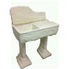 made in italy lavandino lavabo acquaio lavello in cemento effetto pietra roccia con basi
