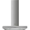 SMEG KATE600EX CAPPA DECORATIVA A MURO 60 CM IN ACCIAIO INOX 3 VELOCITà 175 WATT