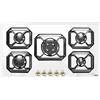 LOFRA HRBP9A0 PIANO COTTURA 90X50 BIANCO PERLA 5 FUOCHI 1 TRIPLA CORONA