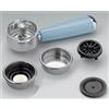 ARIETE kit braccetto + filtro cialde celeste macchina caffè Vintage Retrò 1389