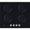 INDESIT ING 61T/BK PANO COTTURA 60CM 4 FUOCHI A GAS IN VETRO NERO