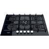 Hotpoint-Ariston HOTPOINT HAGS 72F/BK PIANO COTTURA 5 FUOCHI GAS 9LIVELLI POTENZA VETRO 73CM NERO