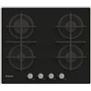 CANDY CVG6B PIANO COTTURA 60CM 4 FUOCHI A GAS GRIGLIE IN GHISA - VETRO NERO