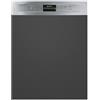 SMEG PL292DX LAVASTOVIGLIE SEMI INCASSO 60CM PANNELLINO INOX 13 COPERTI