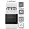 SCHAUB LORENZ SS450EW CUCINA 50X50 4 FUOCHI FORNO ELETTRICO BIANCO