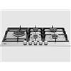 BEKO HIAL75225SXE PIANO COTTURA 4 FUOCHI + 1 WOK 75 CM INOX