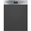 SMEG PL364CX LAVASTOVIGLIE SEMI INCASSO INOX 13 COPERTI TERZOCESTO 11 PROGRAMMI