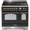 LOFRA DOLCEVITA RNMD96MFTE/5I CUCINA 90X60 NERA 5 ZONE DOPPIO FORNO