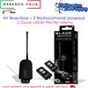 Jolly Line Kit Ricevitore e 2 Radiocomandi Universali 2 Canali 433.92 MHz Per Esterno