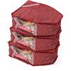 Fatto a mano (3 PC) Oneside Plastica Trasparente Vestiti Sari Saree Abito Stoccaggio, Scatola