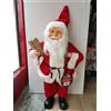 FGF Offerta BABBO NATALE PUPAZZO h 30 Cm ADDOBBI DECORAZIONE NATALIZIA per ingresso