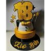 Torta Finta Per 18 anni compleanno Polistirolo piani cravatta base scenograficaa