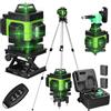 Geevorks Livella Laser 16 Linee 4 X360° Livella Laser Autolivellante Linee Laser Verde Li