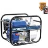 HYUNDAI 35604 - Pompa a Motore 4 Tempi Benzina - Autoadescante con Alta Portata
