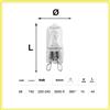 maurer LAMPADINA ALOGENA ATTACCO G9 18W 33W 48W 220 240V 3000K LUCE CALDA 360° 2PEZZI