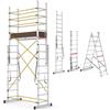 Svelt Target+ Trabattello trasformabile in 2 Scale Professionali fino a 4,50 m