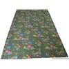 "Handmade" Indiano Doppio Kantha Trapunta Floreale Stampa Copriletto Cotone Coperta Vintage