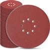 STEBRUAM Dischi Abrasivi 225 Mm, Carta Abrasiva 50 Pezzi Kit Di Carta Abrasivi a 8 Fori R