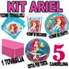Principesse KIT ARIEL TAVOLA ADDOBBI festa sirenetta COMPLEANNO PIATTI OSTIA disney sirena