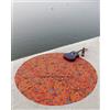 "Handmade" Cotone Indiano Trapunta Reversibile Kantha Copriletto Rotondo Arazzo Spiaggia