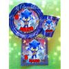 General KIT 24 PIATTI SONIC BICCHIERI personalizzati Festa Party Tavola