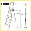 MAURER SCALA ALLUMINIO 5 6 GRADINI RICHIUDIBILE USO DOMESTICO PROFESSIONALE MAX 150 KG