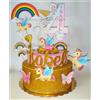 Torta UNICORNO Scenografica personalizzata Polistirolo Finta Compleanno CAVALLO