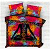 Fatto a mano Meditazione Yoga Chakra Indiano Letto Cover Set da Copriletto Lenzuolo E Cuscino
