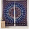 Tende Mandala Indiano Pavo, Arazzo, Trattamento Finestra Set Bohemien