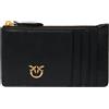 PINKO Portacarte Con Zip Donna Airone Cardholder 100251 Z99 Colore Nero