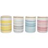 Villa d'Este Home Tivoli Masseria Shades Set 4 Barattoli in hard dolomite tappo in bamboo 870 ml