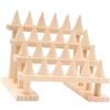 Porta del display ad anello di legno Versatile Ringer dell'anello di dito