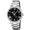 Festina OROLOGIO SOLO TEMPO DONNA FESTINA F16719/2 ACCIAIO QUADRANTE NERO GHIERA CRISTAL
