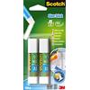 Scotch Colla Stick Permanente, senza Solventi, 2pz x 8gr