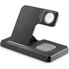 Cellular Line Caricabatterie TRIPLE 15W Black 15W WIRESTAND3IN1FBK