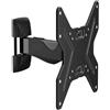 Ciatti Supporto monitor TV parete ( 25 Kg ) VESA 200 x 200 Due snodi Black
