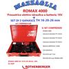 ROTHENBERGER ROMAX 4000 PRESSATRICE ELETTRO-IDRAULICA 18V , SET SV-TH-U-M