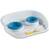 Stefanplast Ciotola gatti, cani Set Dinner 0,25+0,30 lt (46x35x11cm) Azzurro 97770