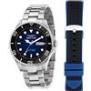 Sector No Limits Orologio Sector 230 Automatico R3221161003 Watch Acciaio Silicone Blu Uomo 43mm