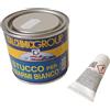 Italchimici MASTICE STUCCO PER MARMO CERAMICA ML125 BICOMPONENTE POLIESTERE PER CREPE E FORI