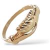 Anello Fede unisex SANTA RITA con mani che si stringono in oro 18 KT 750