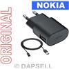04E22AA Nokia Caricabatterie Originale Usb Ac-50e Cavo Microusb Black Asha 311 501 502