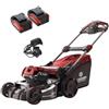Bird TAGLIAERBA A SCOPPIO SEMOVENTE RASAERBA BATTERIA BLUE BIRD LM 22-46T 21V 2x 5Ah