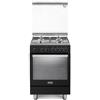 De Longhi Cucina a Gas con Forno Elettrico 4 Fuochi 60x60 cm Nero PEMA 64 LSG